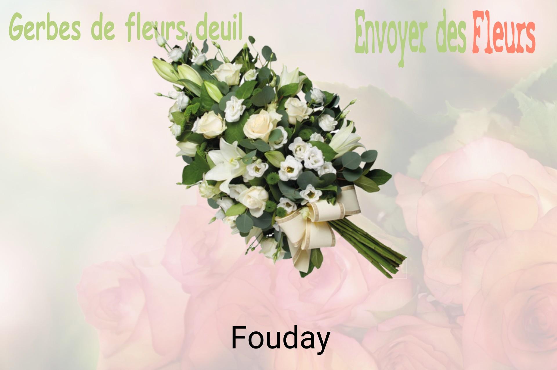 Gerbe de fleurs de deuil livrée à Fouday